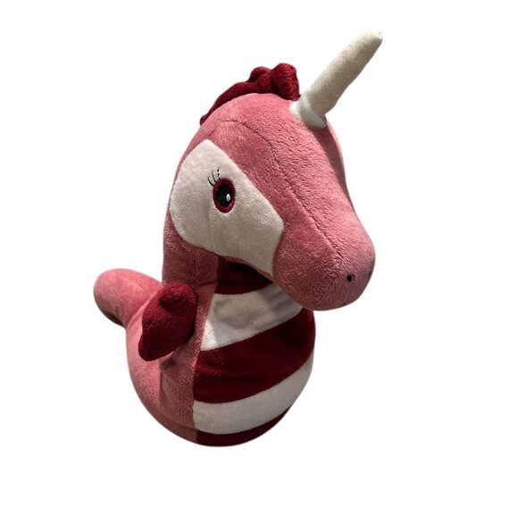 WARMIES Heat Cushion Soft Plush Toy "Sea Unicorn Pink" Millet Lavender Filling - Picture 2 of 6